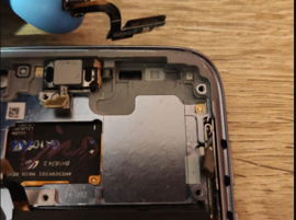 Remplacez la nappe des capteurs de luminosité ou de proximité