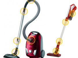 Vérifiez les raccords du flexible