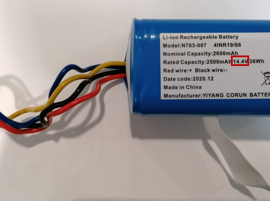 Testez la batterie de l'aspirateur robot