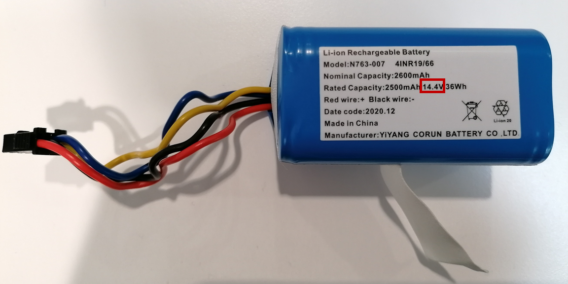 Testez la batterie de l'aspirateur robot