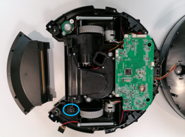 Testez l'interrupteur de l'aspirateur robot