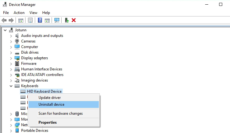 Mettez à jour le pilote du clavier et du pavé tactile