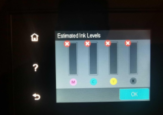 Vérifiez les cartouches d'encre