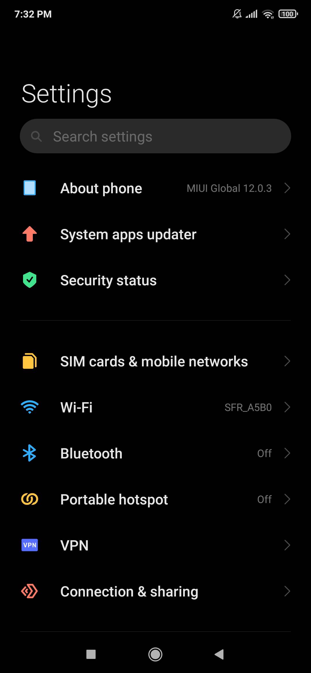 Désactivez les options pour développeurs