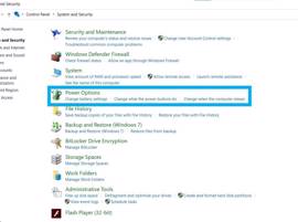 Enlevez l'option Fast Startup