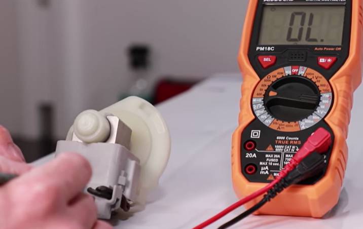 Testez la pompe de vidange