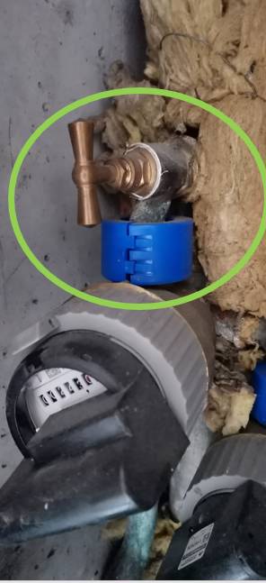 Vérifiez que l'alimentation en eau est toujours assurée