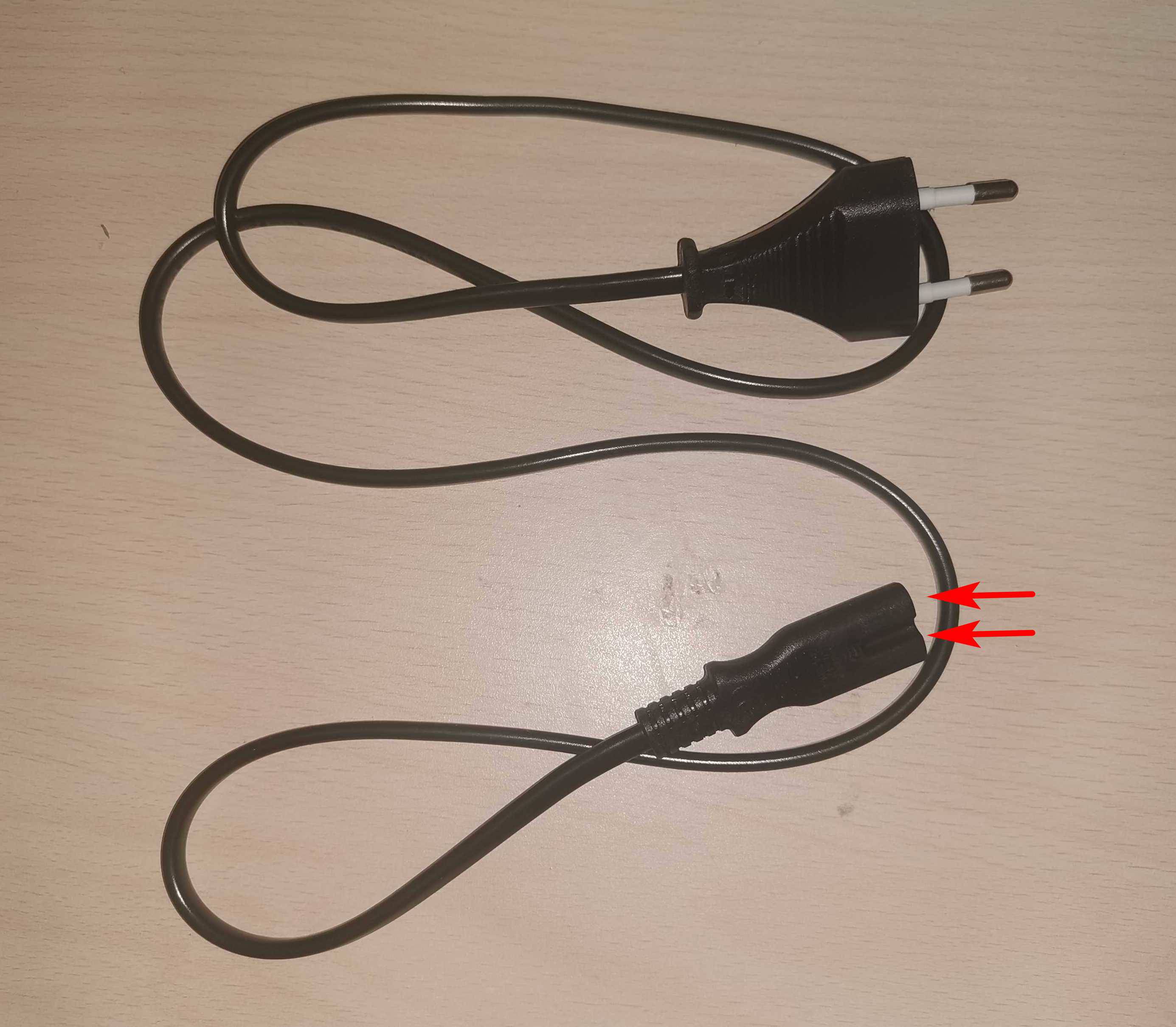 Testez le cordon d'alimentation