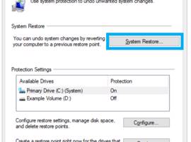 Restaurez une version antérieure de Windows