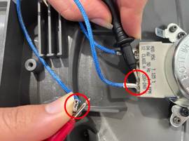 Testez le moteur de pale de la friteuse