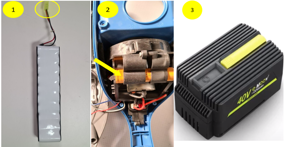 Testez la batterie de la tronçonneuse