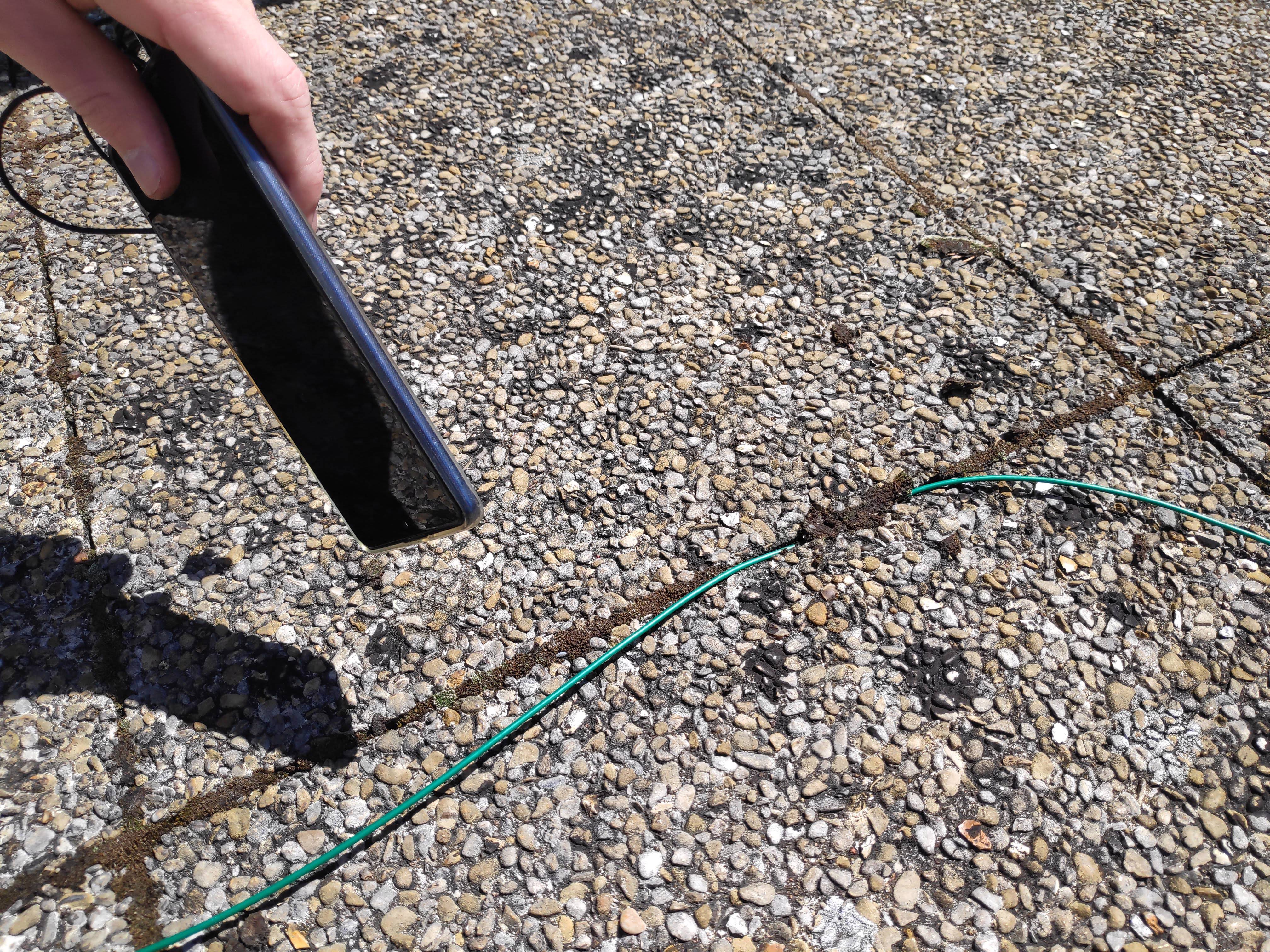 Identifiez l'endroit où le câble est coupé