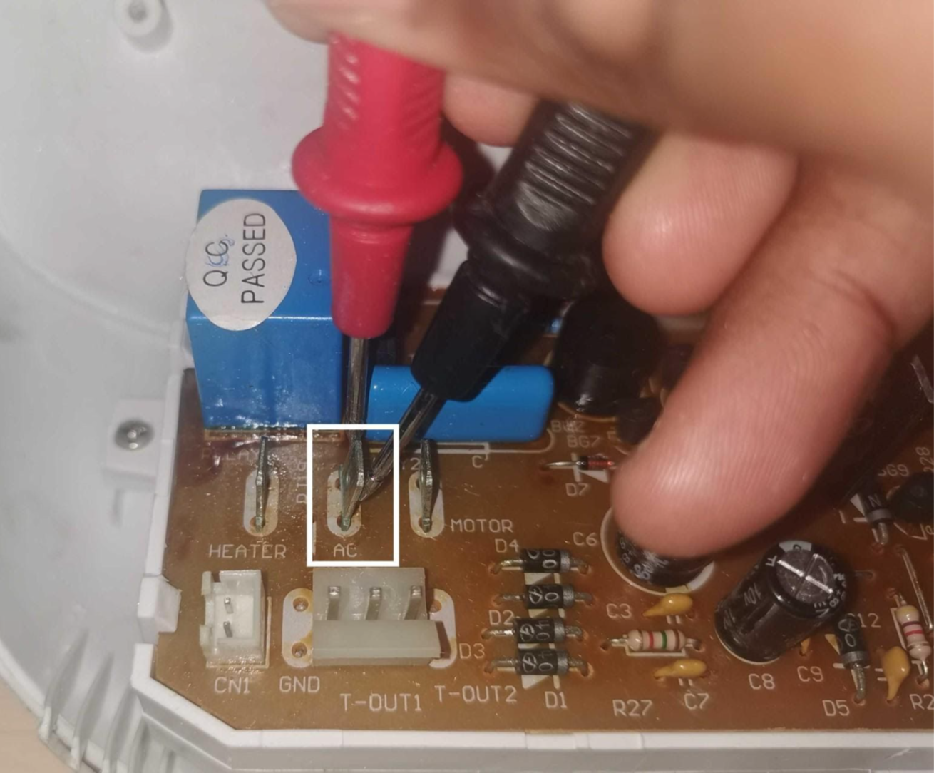 Testez la carte électronique