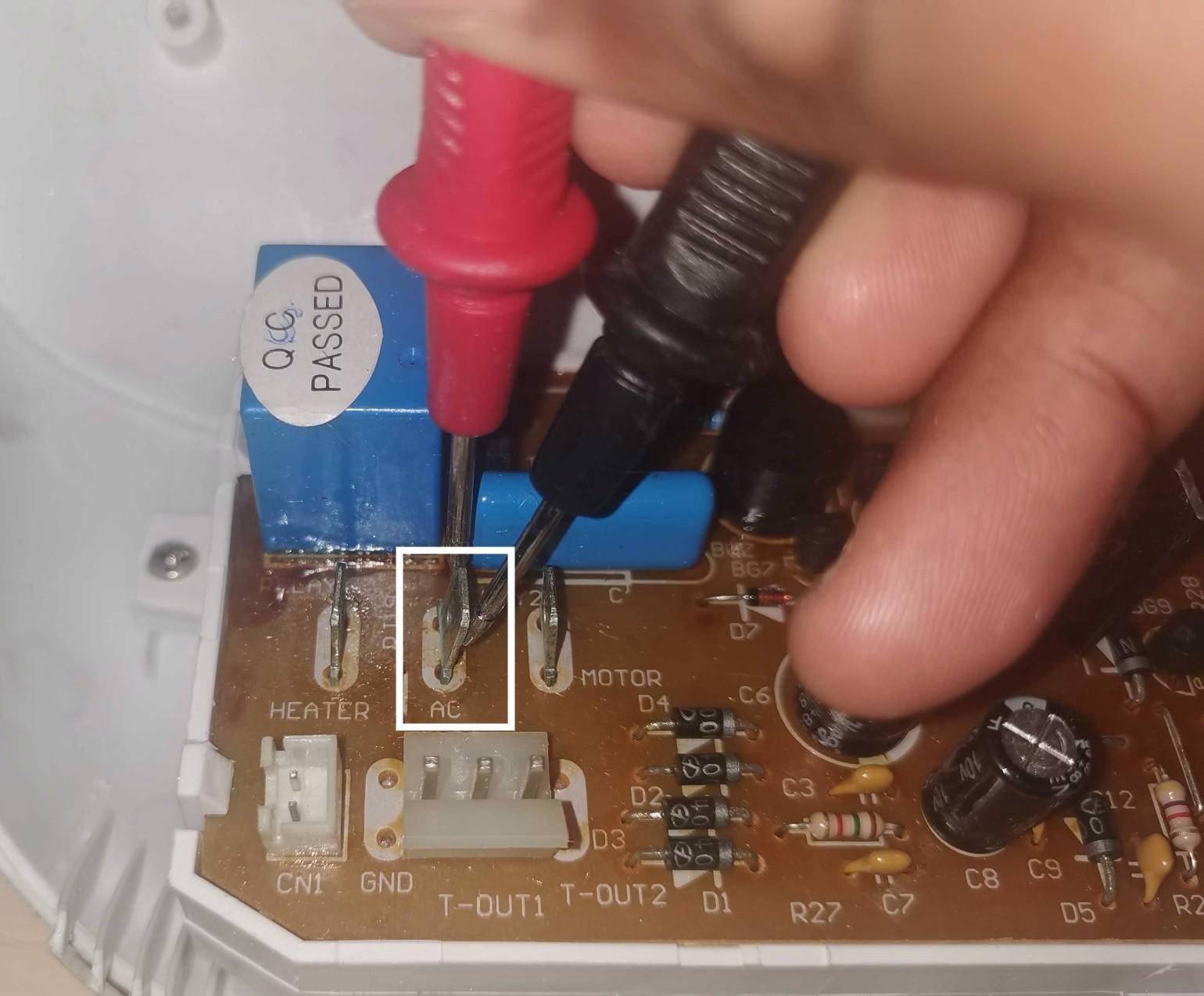 Testez la carte électronique