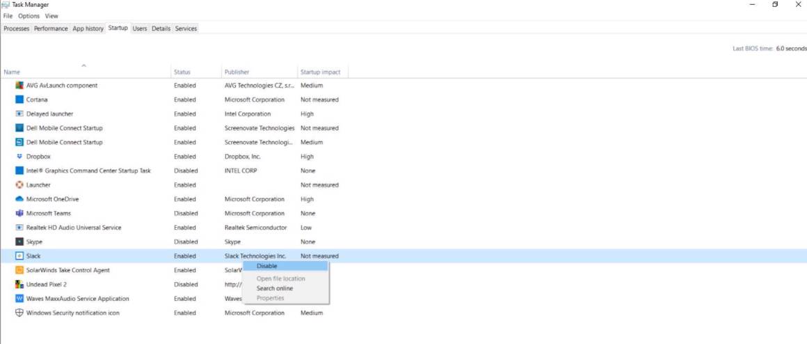 Retirez les tâches volumineuses