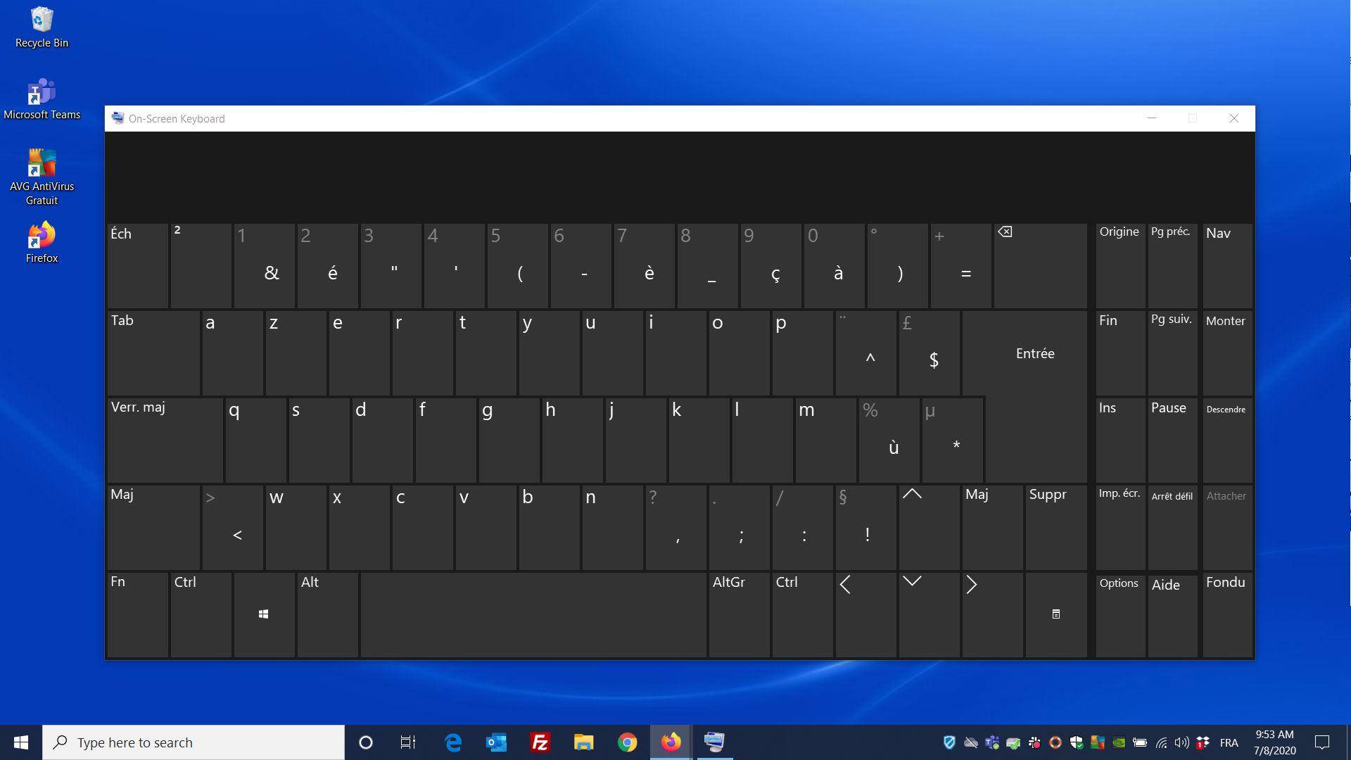 Utilisez un périphérique externe