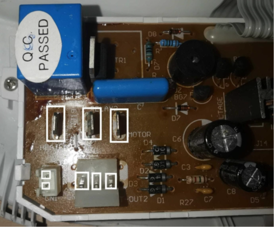 Testez la carte électronique