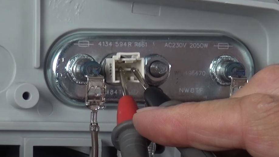 Testez la sonde de température du lave-linge