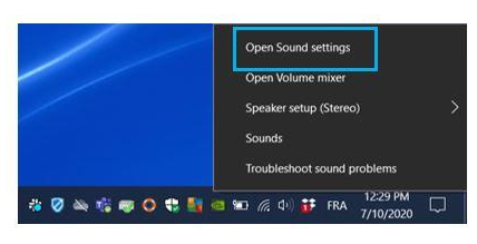 Changez le périphérique de sortie sonore