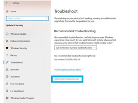 Utilisez l'outil diagnostic de Windows