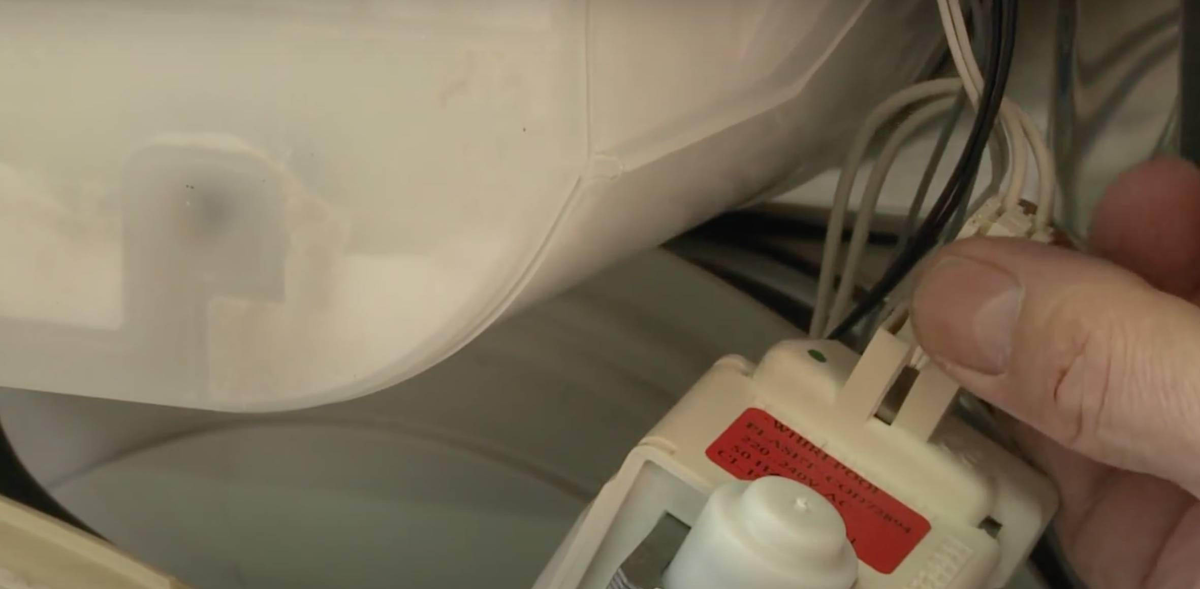 Examinez la pompe de vidange