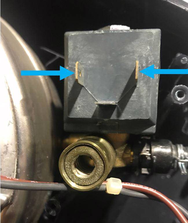 Testez l'électrovanne de la centrale vapeur