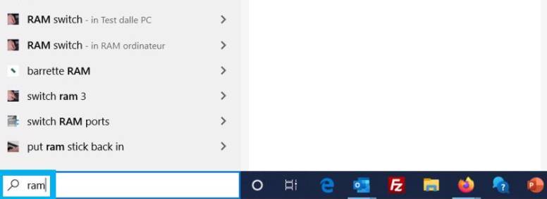 Inspectez votre mémoire vive