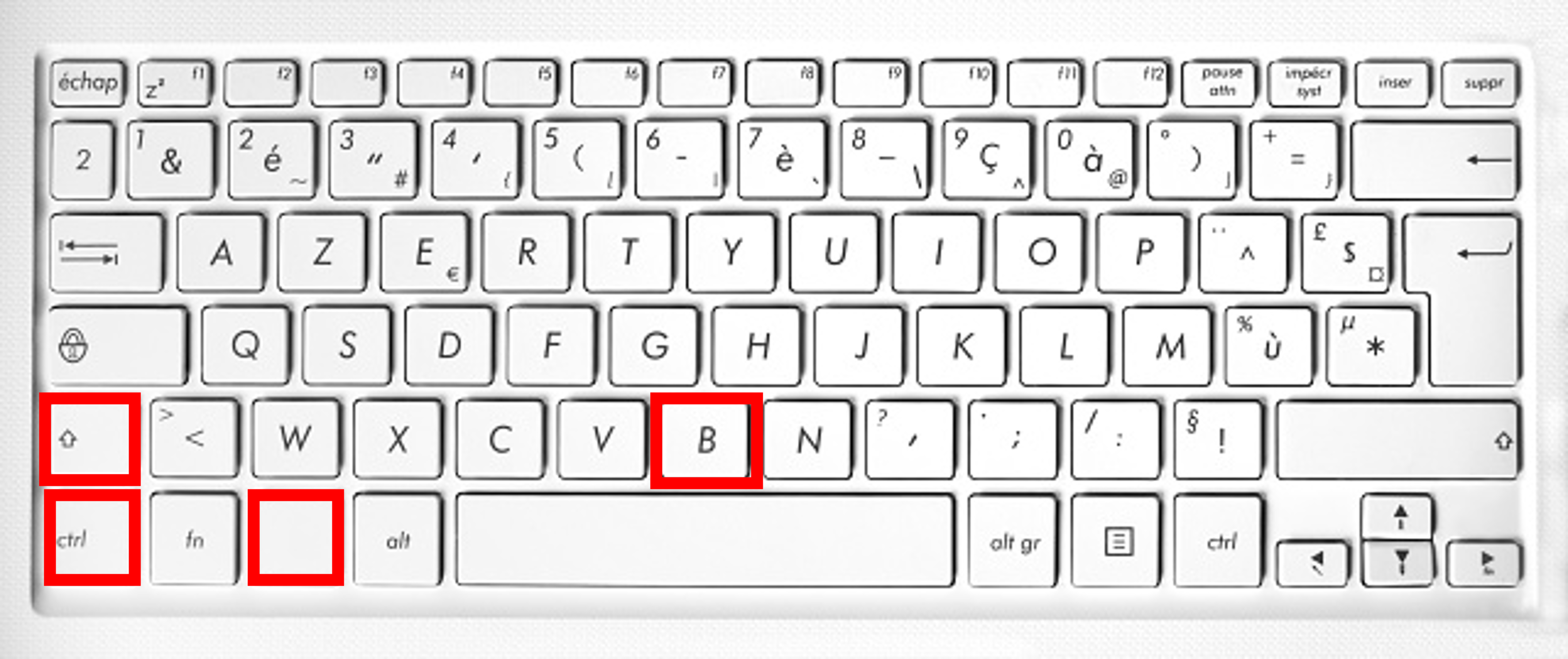 Testez le pavé tactile et le menu