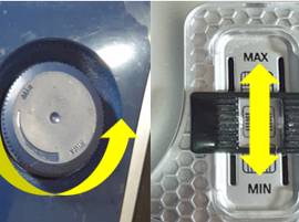 Vérifiez la molette de puissance de l'aspirateur