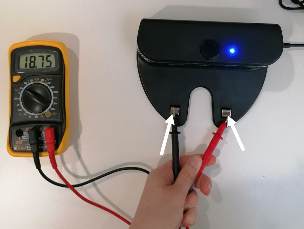 Testez les contacts de charge