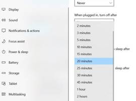 Désactivez le mode veille
