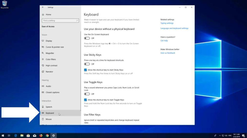 Utilisez un périphérique externe