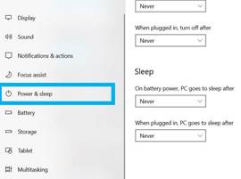 Désactivez le mode veille