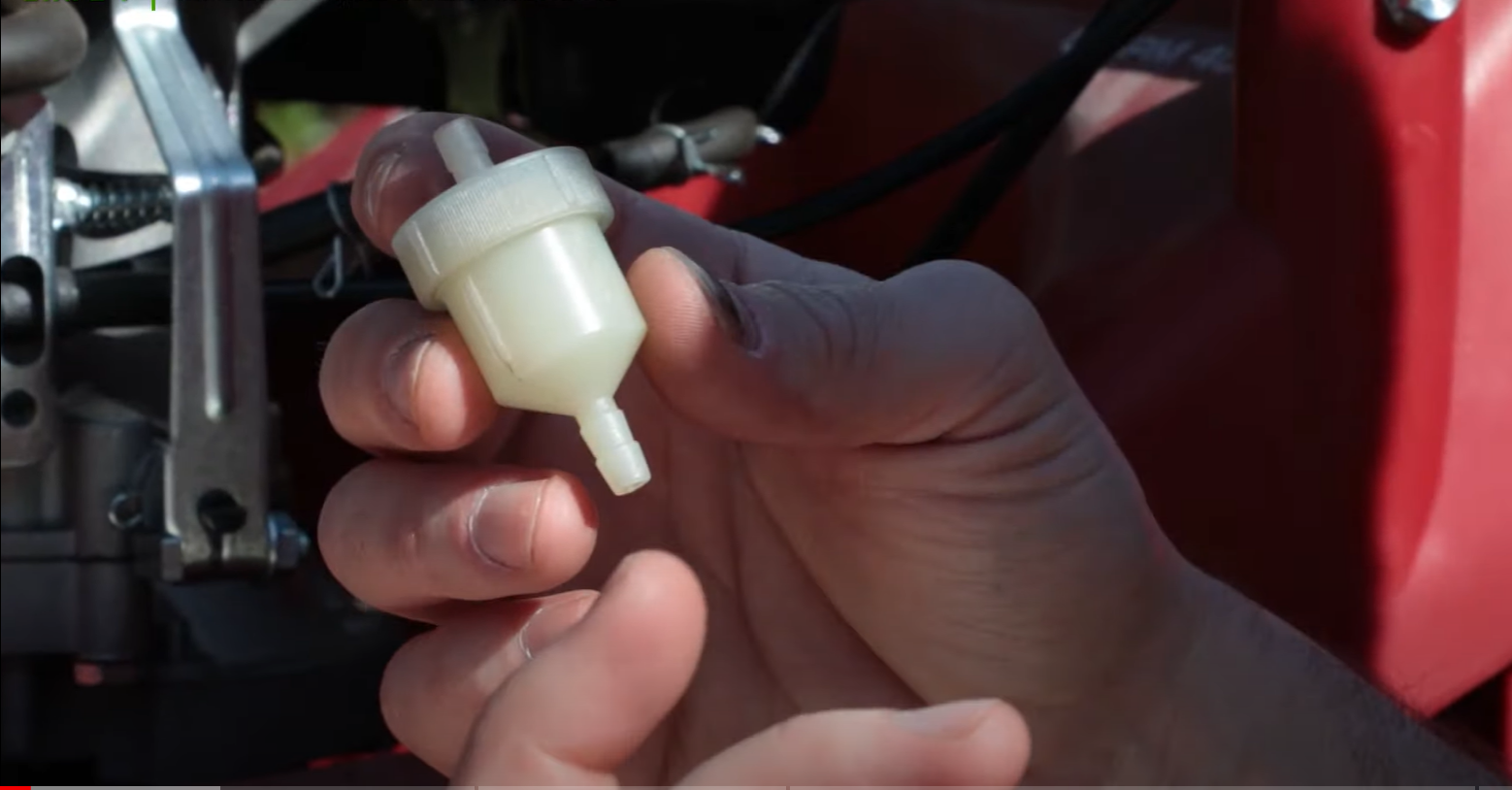 Vérifiez le filtre à essence