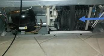 Contrôlez le condenseur du frigo