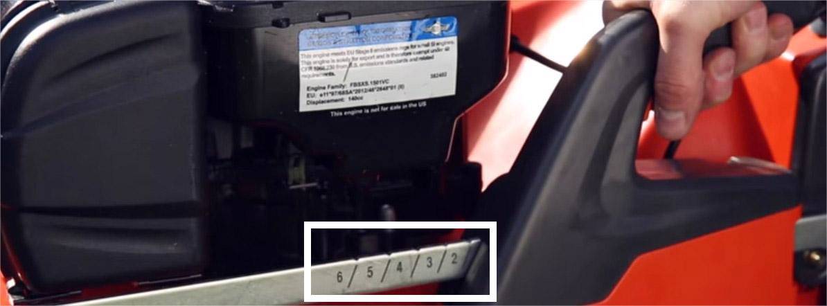 Ajustez la hauteur de coupe