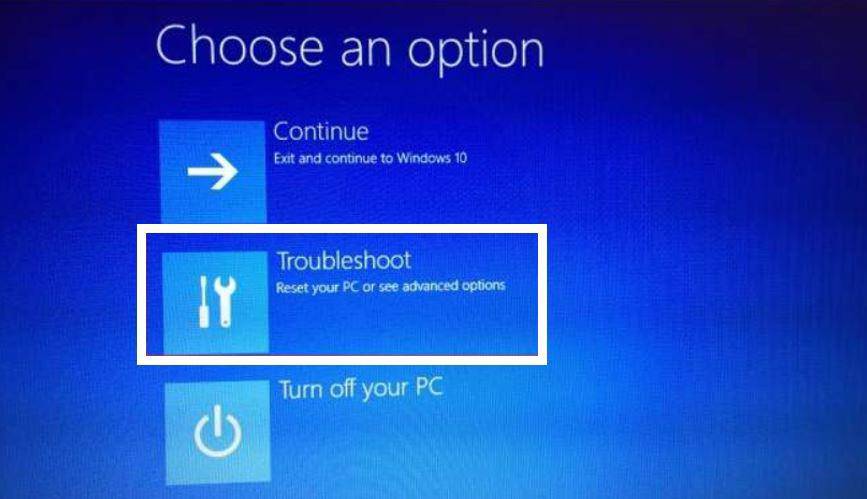 Réinitialisez votre système d'exploitation