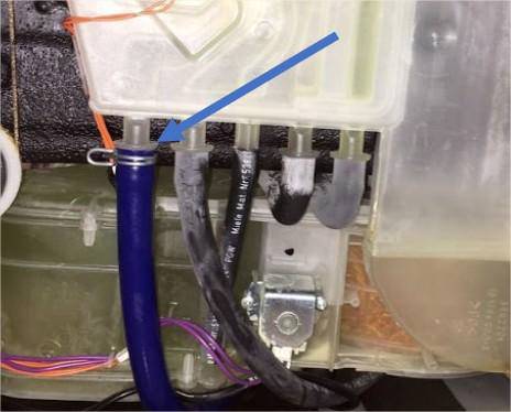 Examinez la boîte à eau