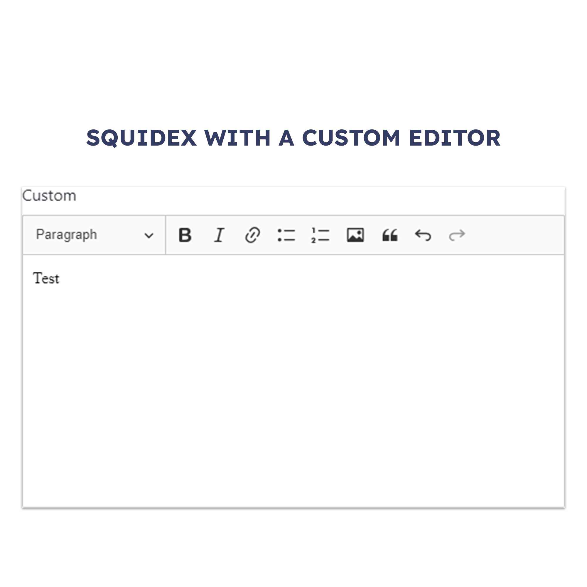 Custom Editors