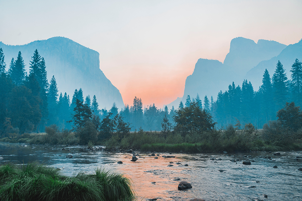 Indrukwekkend uitzicht op Yosemite National Park in de VS