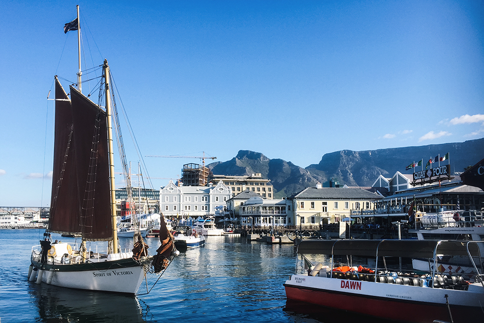 Haven van V&A Waterfront in Kaapstad