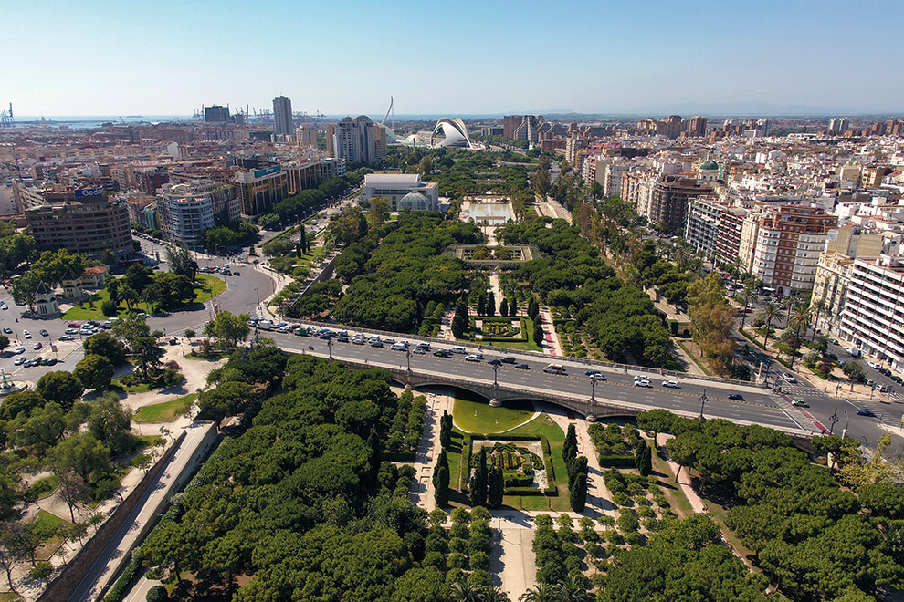 De groene longen van stad Valencia