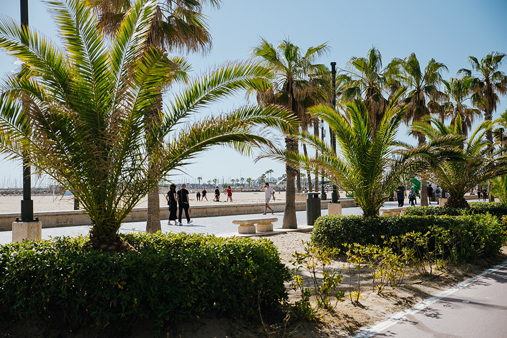 Duurzame strand Valencia