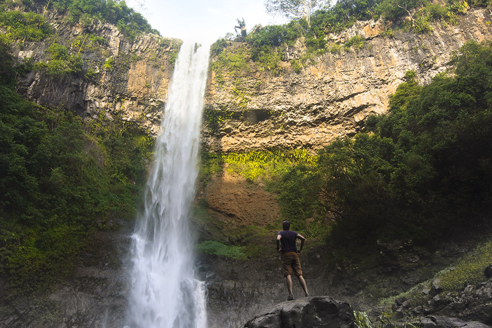 Avontuurlijke hike naar waterval in Mauritius