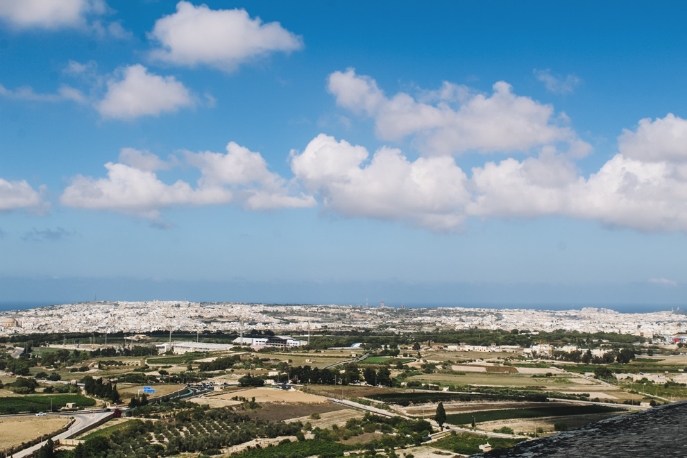 Uitzicht op stadje Mdina op Malta 