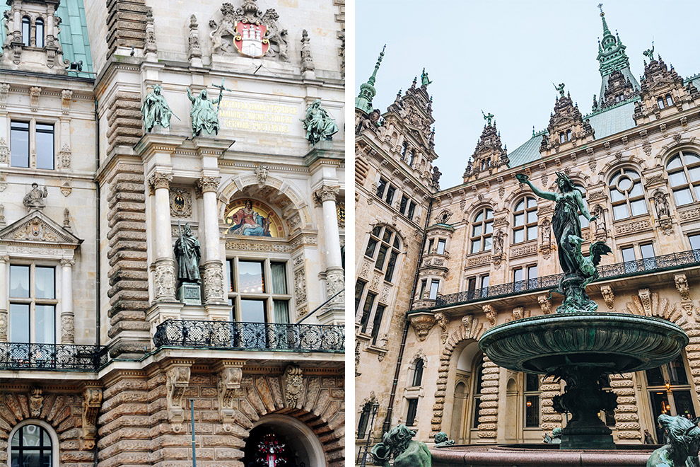 Buitenaanzicht van Historisch Hamburger Rathaus