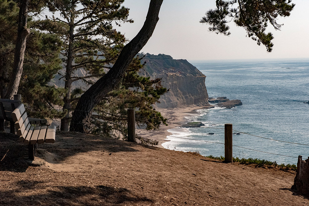 Uitzicht op de kust van de Big Sur in Amerika