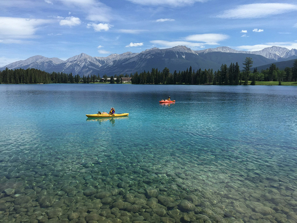 Kanoën in Jasper National Park