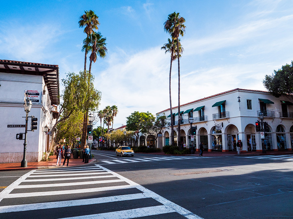 Straatbeeld Santa Barbara