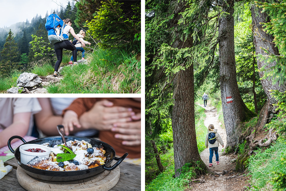 Avontuurlijke klim door bos en typisch Oostenrijkse lunch